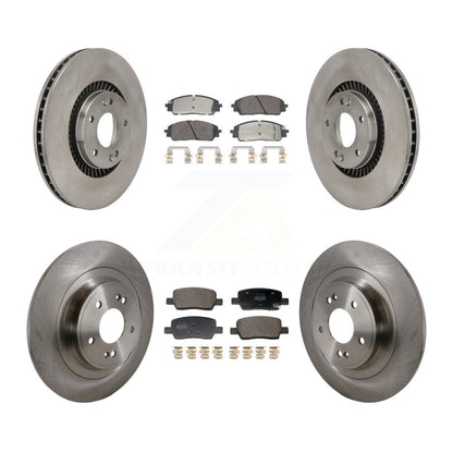 Kit de rotor de frein à disque avant et arrière et plaquettes semi-métalliques pour Kia Carniva 2022 – 2024