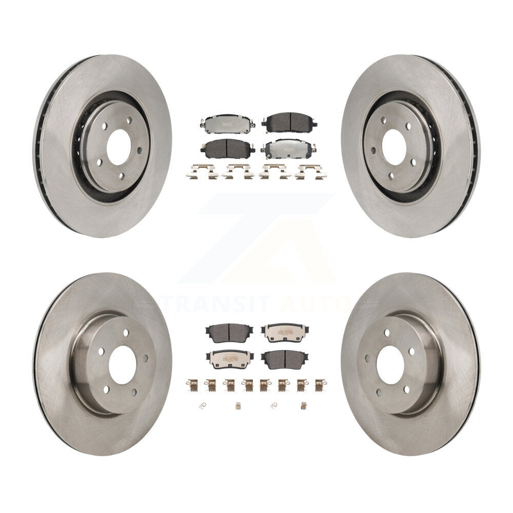 Kit de rotor de frein avant et arrière et plaquettes semi-métalliques pour Mitsubishi Outlander Nissa