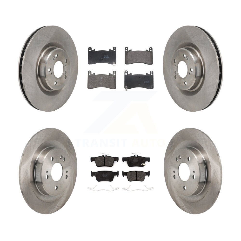 Kit de rotor de frein à disque avant et arrière et plaquettes semi-métalliques pour Acura TLX 2021 2023 3.0