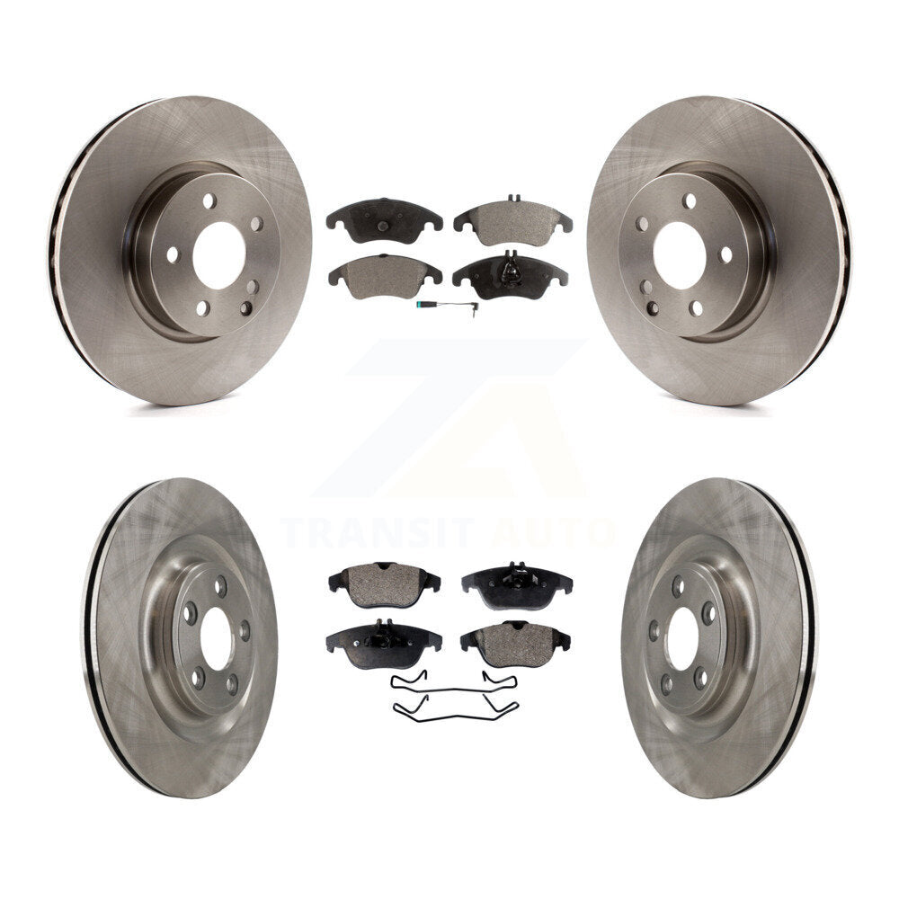 Kit de disques de frein à disque avant et arrière et plaquettes semi-métalliques pour Mercedes-Benz E400