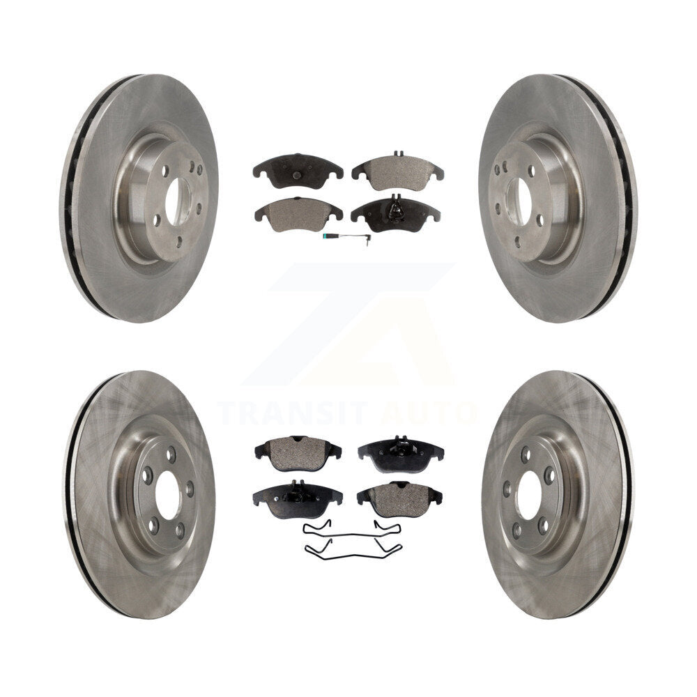 Kit de disques de frein à disque avant et arrière et plaquettes semi-métalliques pour Mercedes-Benz E400