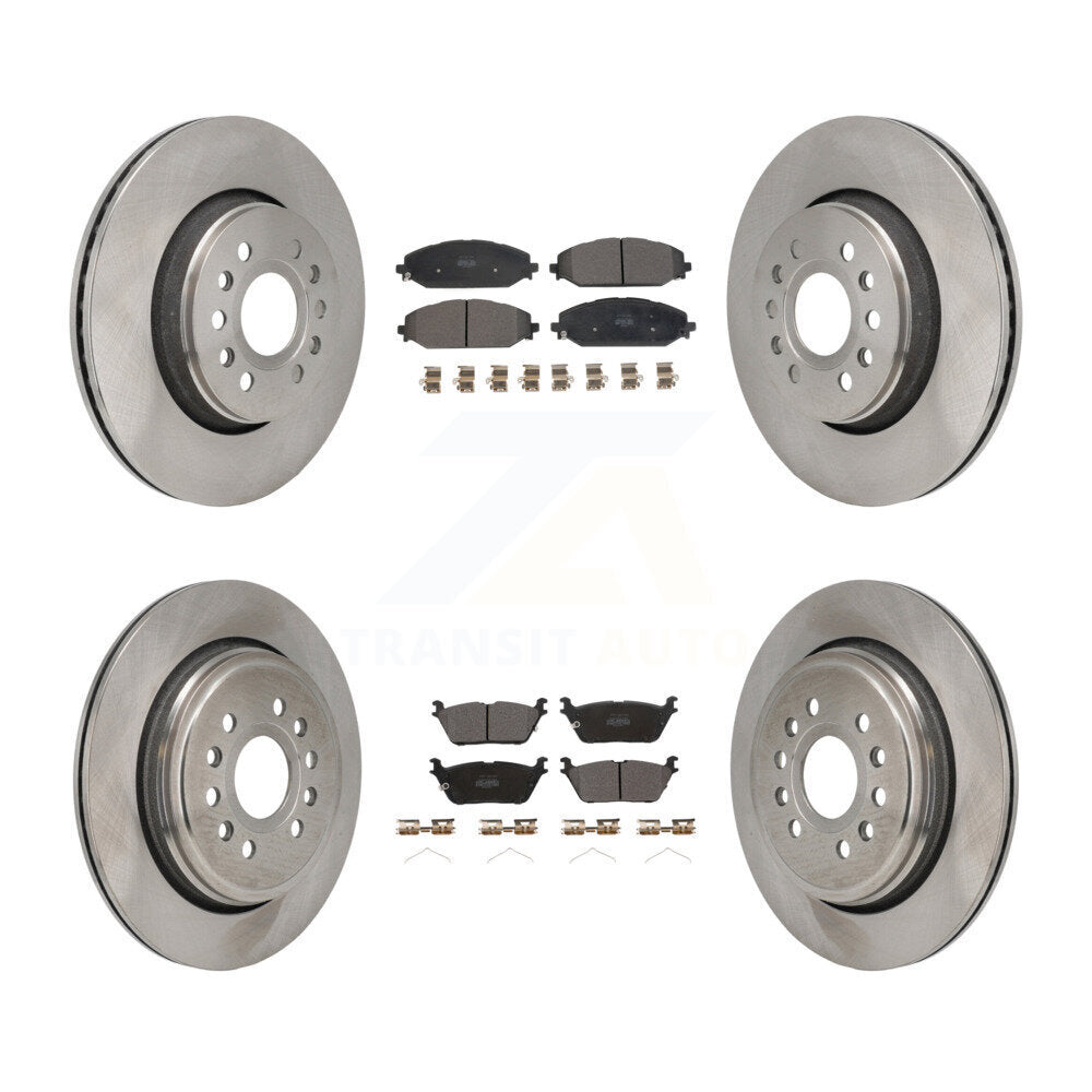 Kit de plaquettes de frein semi-métalliques pour Rotors de frein avant et arrière, pour Ram 1500 Jeep Wagoneer Grand