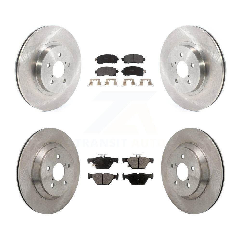 Kit de rotors de frein à disque avant et arrière et plaquettes semi-métalliques pour Subaru Crosstrek