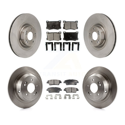 Rotor de frein à disque avant et arrière et Kit de plaquettes semi-métalliques pour Hyundai Genesis G80 5.0