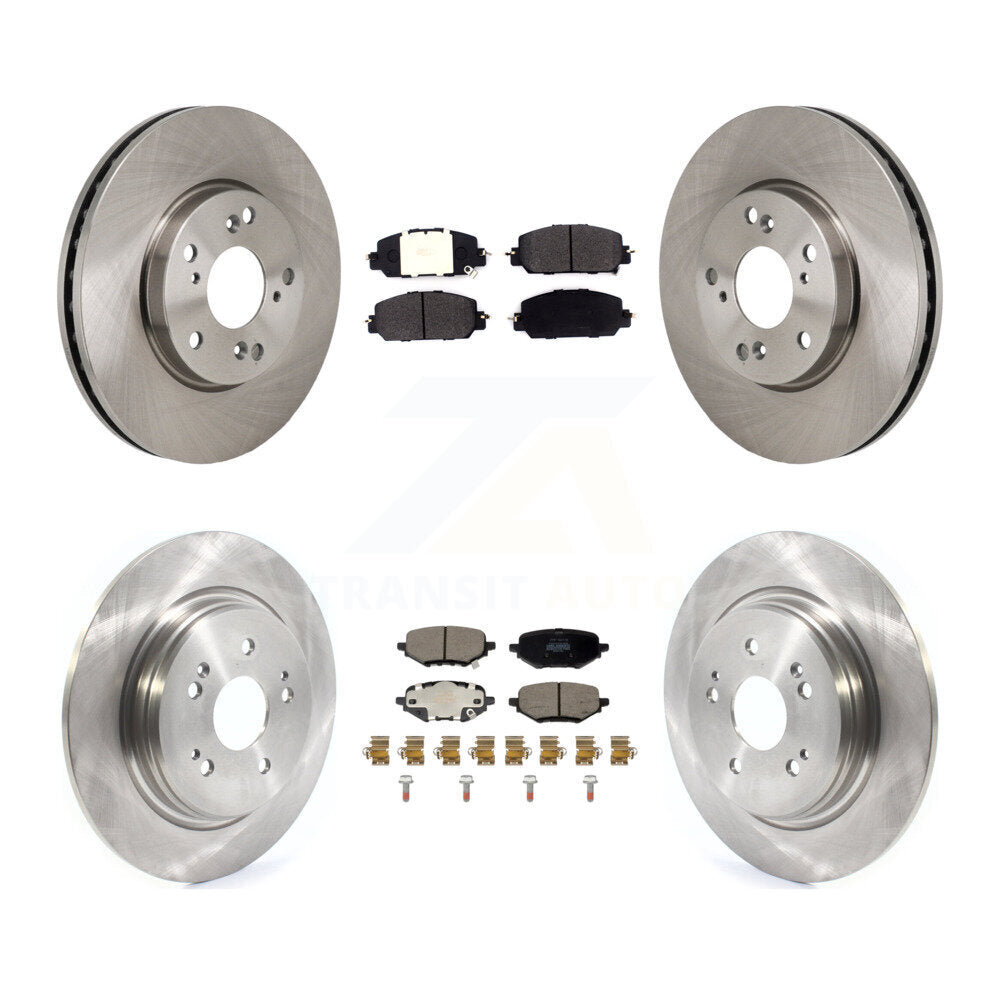 Rotors de frein à disque avant et arrière et kit de plaquettes semi-métalliques pour Honda Clarit 2017 – 2021