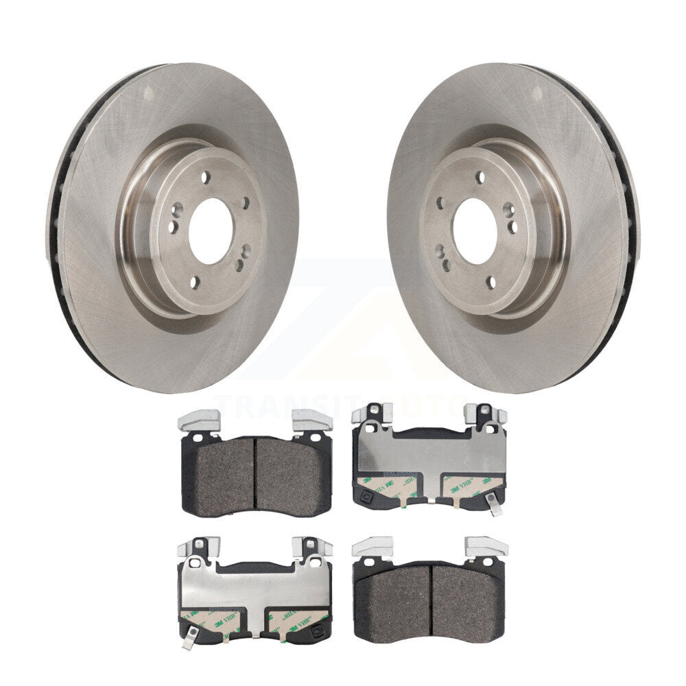 Kit de rotors de frein à disque avant et plaquettes semi-métalliques pour Genesis G70 Kia Stinger