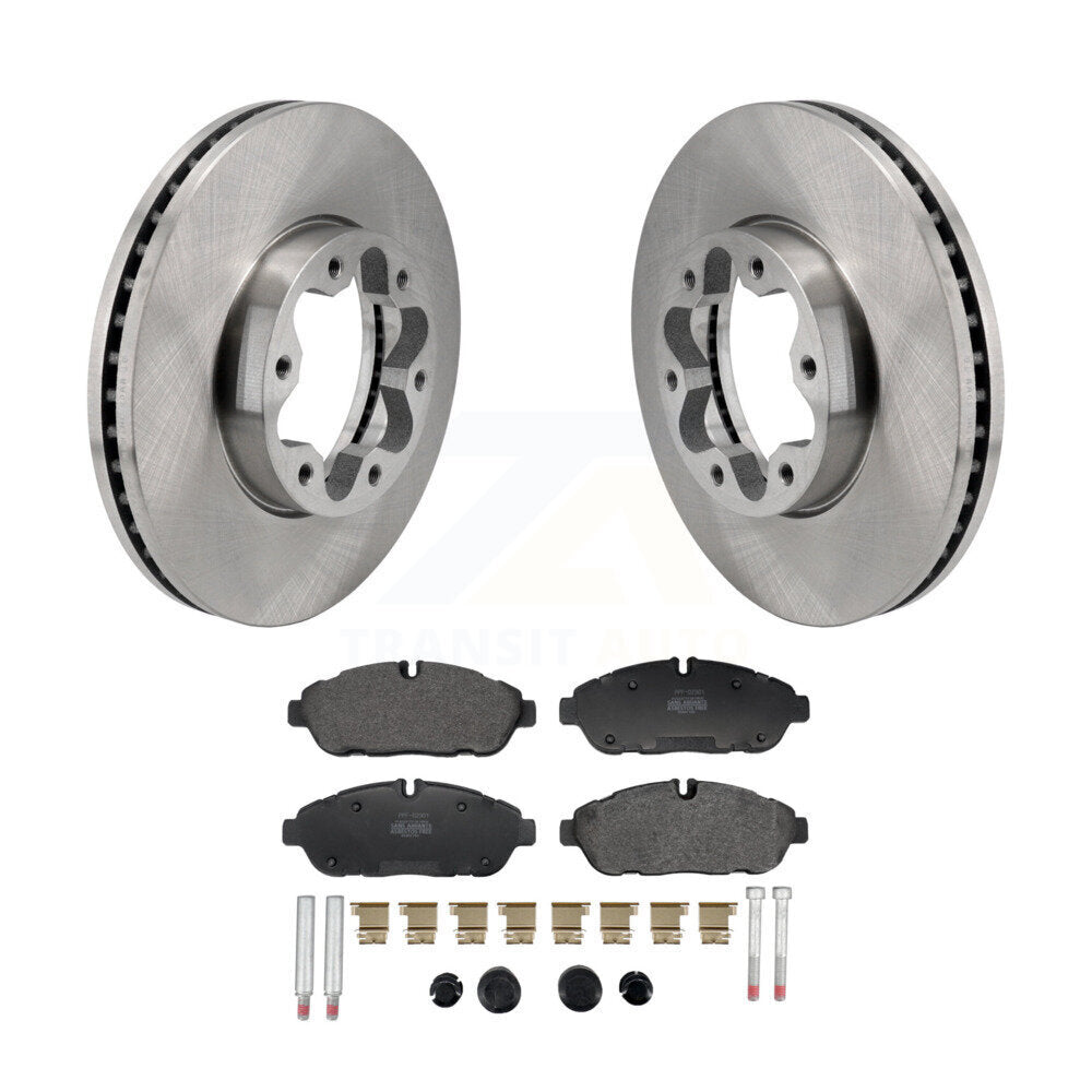 Kit de rotor de frein avant et de plaquettes semi-métalliques pour Ford Transit-250 Transit-350 AW
