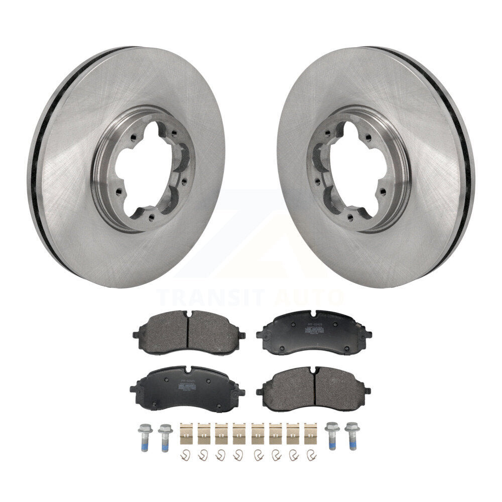 Rotors de frein à disque avant et Kit de plaquettes semi-métalliques pour Ford Transit-250 Transit-35