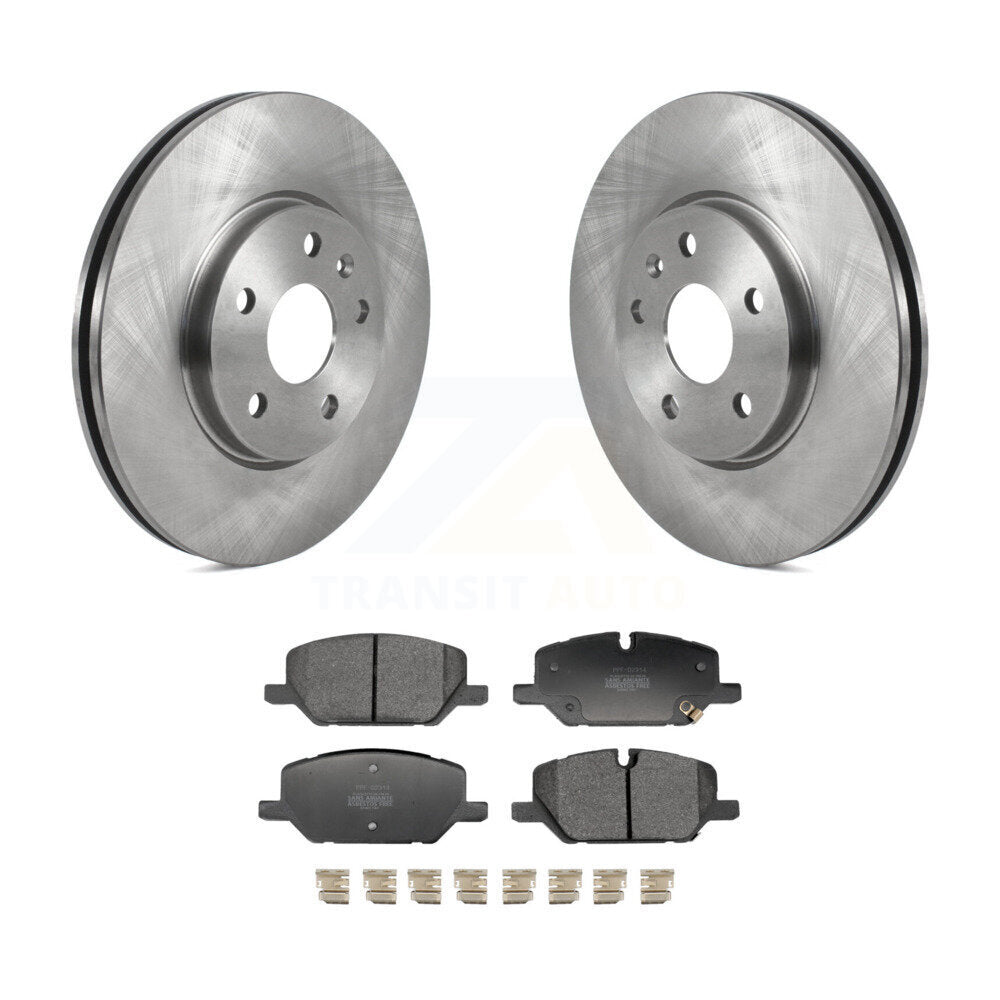Rotor de frein à disque avant et Kit de plaquettes semi-métalliques pour Buick Envision Cadillac XT