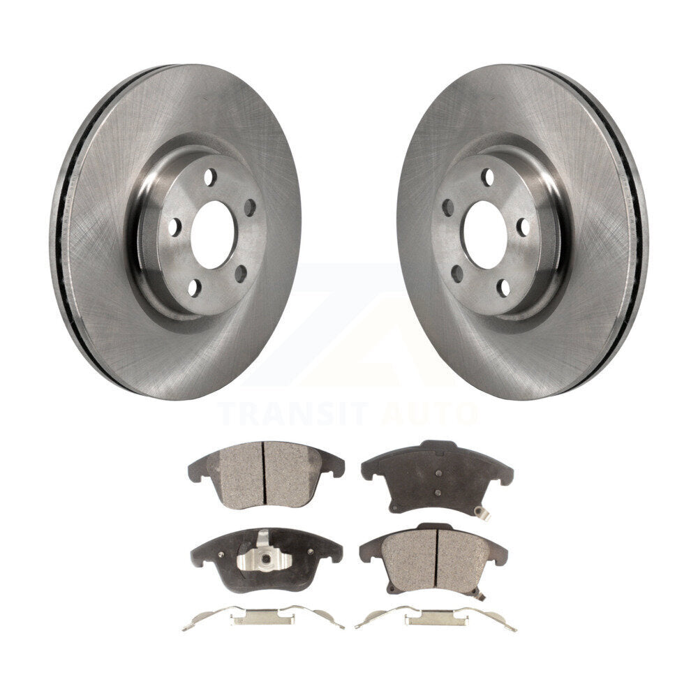Rotors de frein à disque avant et kit de plaquettes semi-métalliques pour Lincoln MKZ 2.0 2017-2020