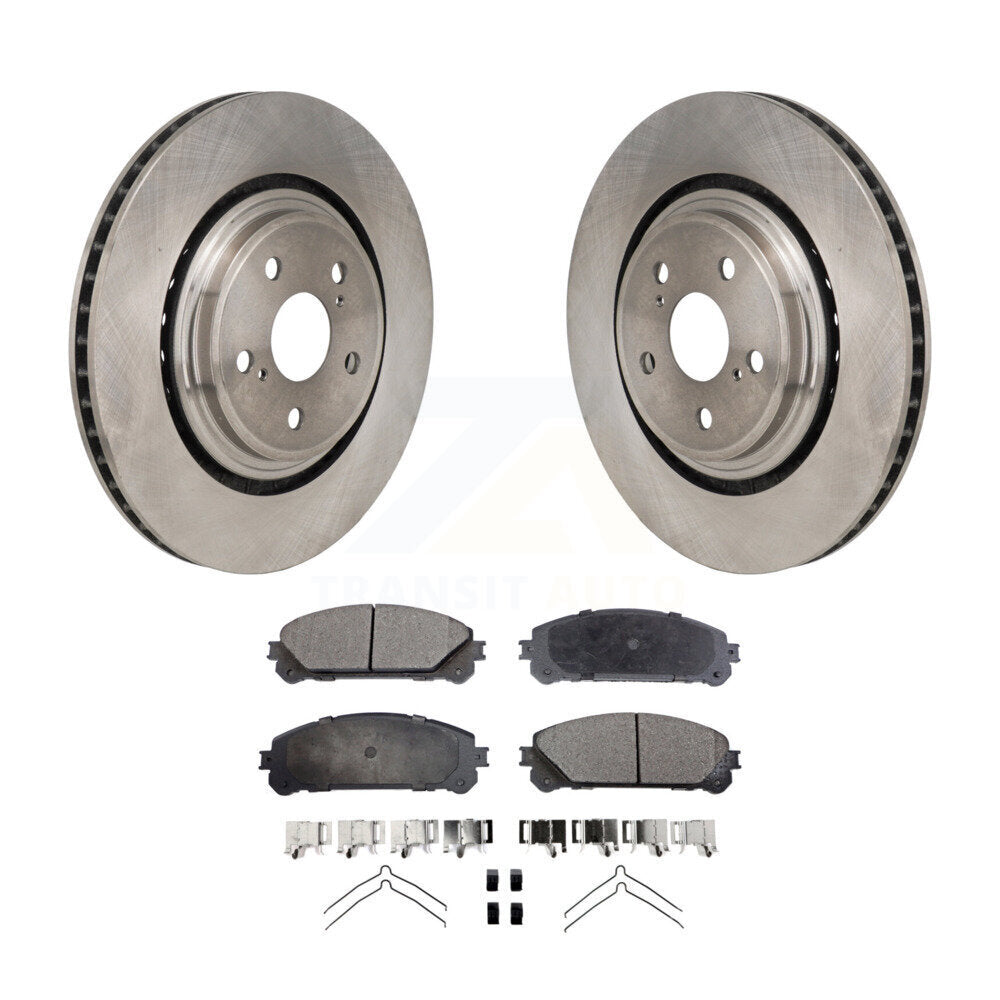 Kit de rotor de frein à disque avant et de plaquettes semi-métalliques pour Toyota Highlande 2020 – 2022