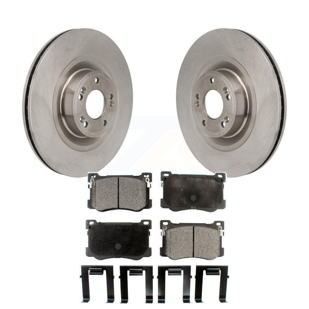 Kit de rotors de frein à disque avant et plaquettes semi-métalliques pour Hyundai Genesis G80 5.0L