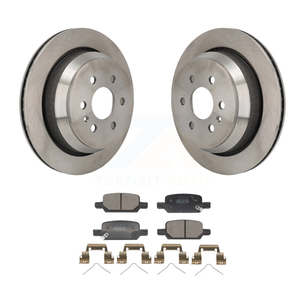 Rotors de frein à disque arrière et Kit de plaquettes semi-métalliques pour Chevrolet Colorado GMC Canyo