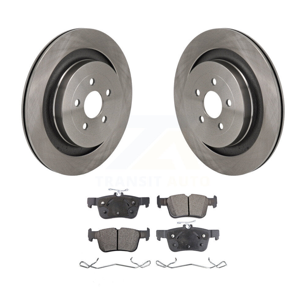 Kit de disques de frein à disque arrière et plaquettes semi-métalliques pour Ford Edge Lincoln Nautilu