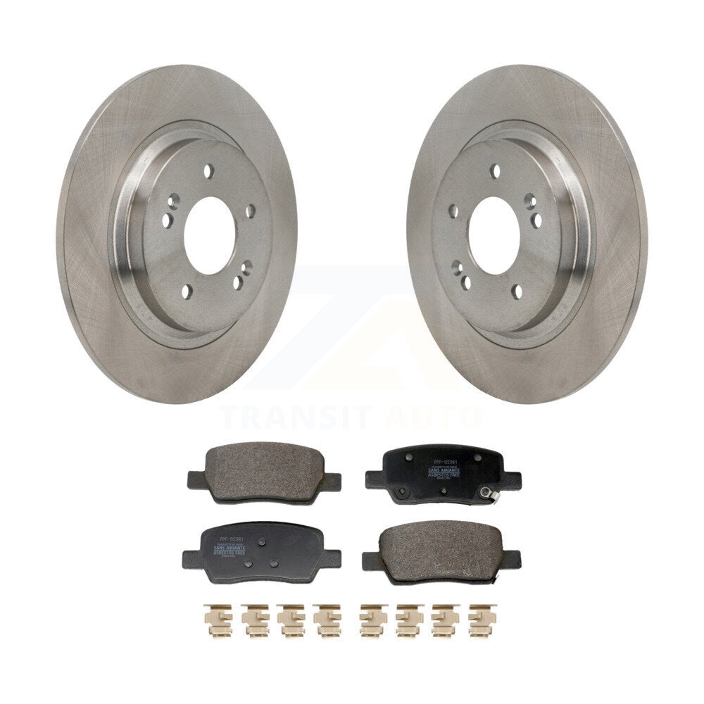 Rotor de frein à disque arrière et Kit de plaquettes semi-métalliques pour Hyundai Santa Fe Kia Sorent