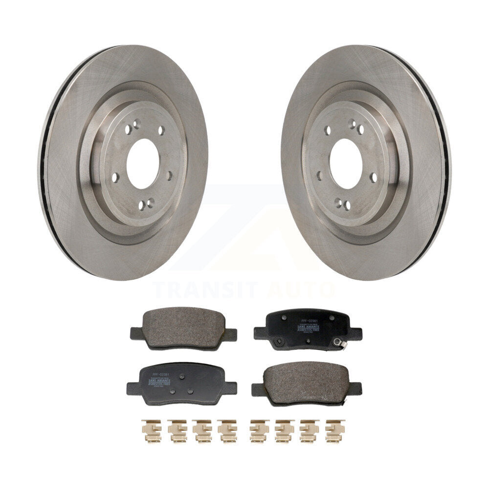 Rotor de frein à disque arrière et Kit de plaquettes semi-métalliques pour Hyundai Santa Fe Kia Sorent
