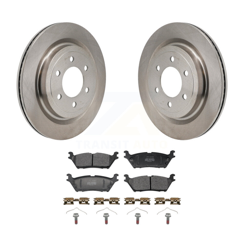 Kit de disques de frein à disque arrière et plaquettes semi-métalliques pour Ford F-150 Lightning