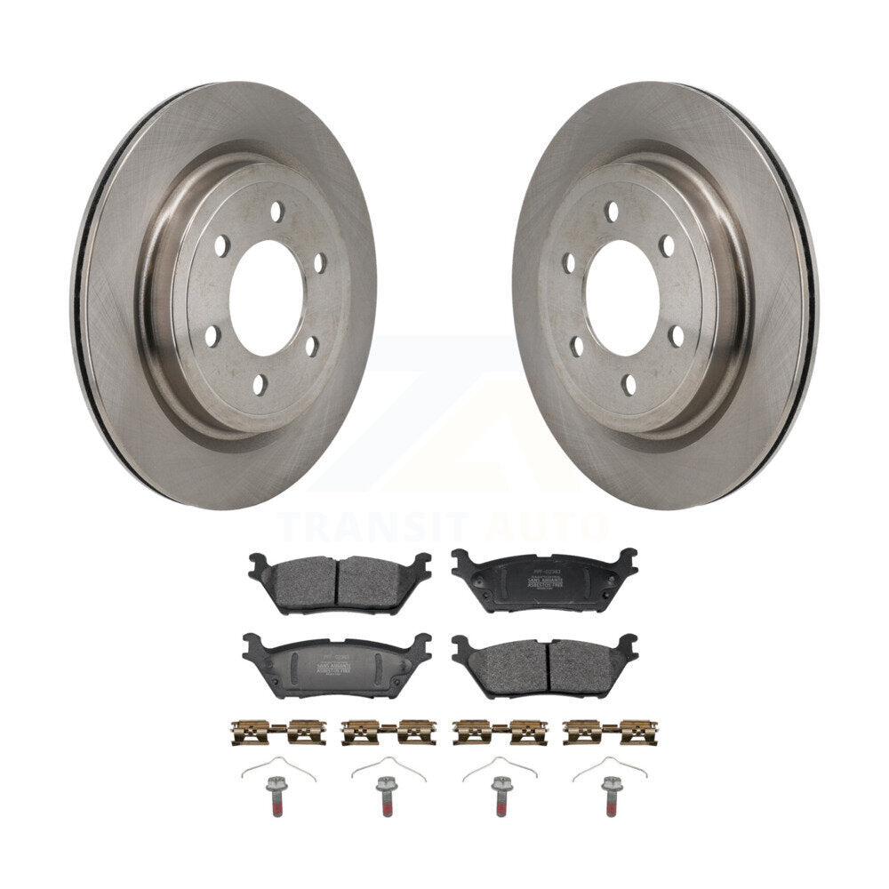 Kit de plaquettes semi-métalliques de rotors de frein à disque arrière pour Ford F-150 Lightning Expeditio