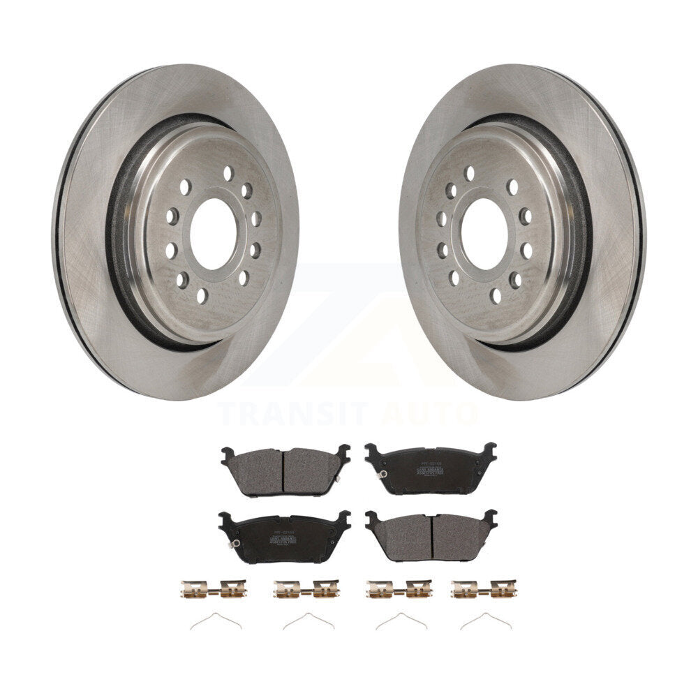 Rotor de frein à disque arrière et Kit de plaquettes semi-métalliques pour Ram 1500 Jeep Wagoneer Grand