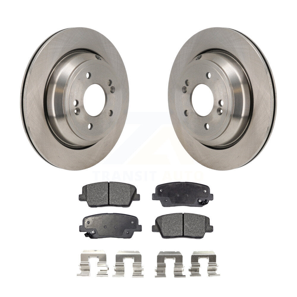 Kit de rotors de frein à disque arrière et plaquettes semi-métalliques pour Hyundai Equus Kia K900