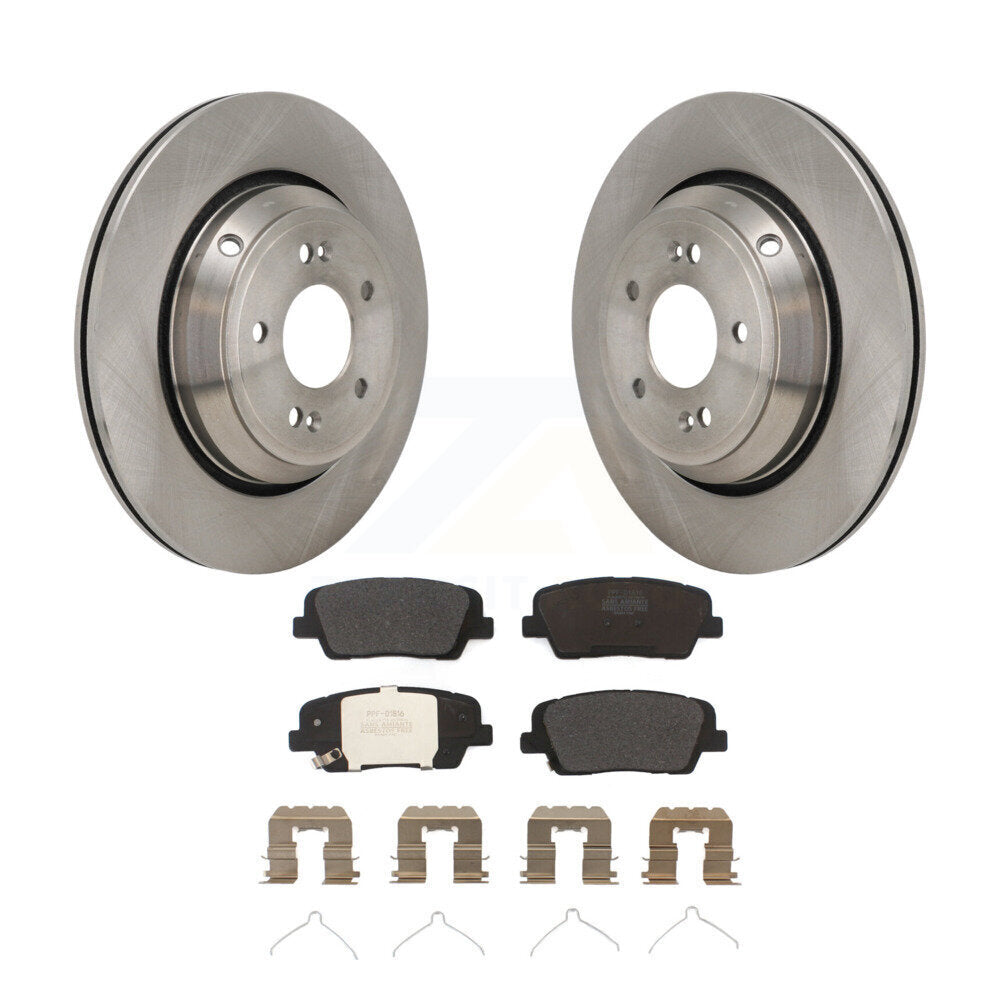 Rotors de frein à disque arrière et Kit de plaquettes semi-métalliques pour Genesis G70 Kia Stinger G8
