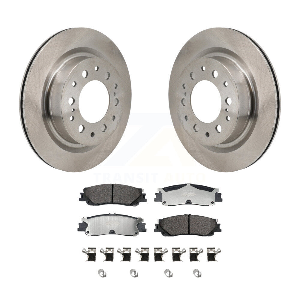 Kit de rotor de frein arrière et de plaquettes semi-métalliques pour Toyota Tundra Sequoia Lexus LX60