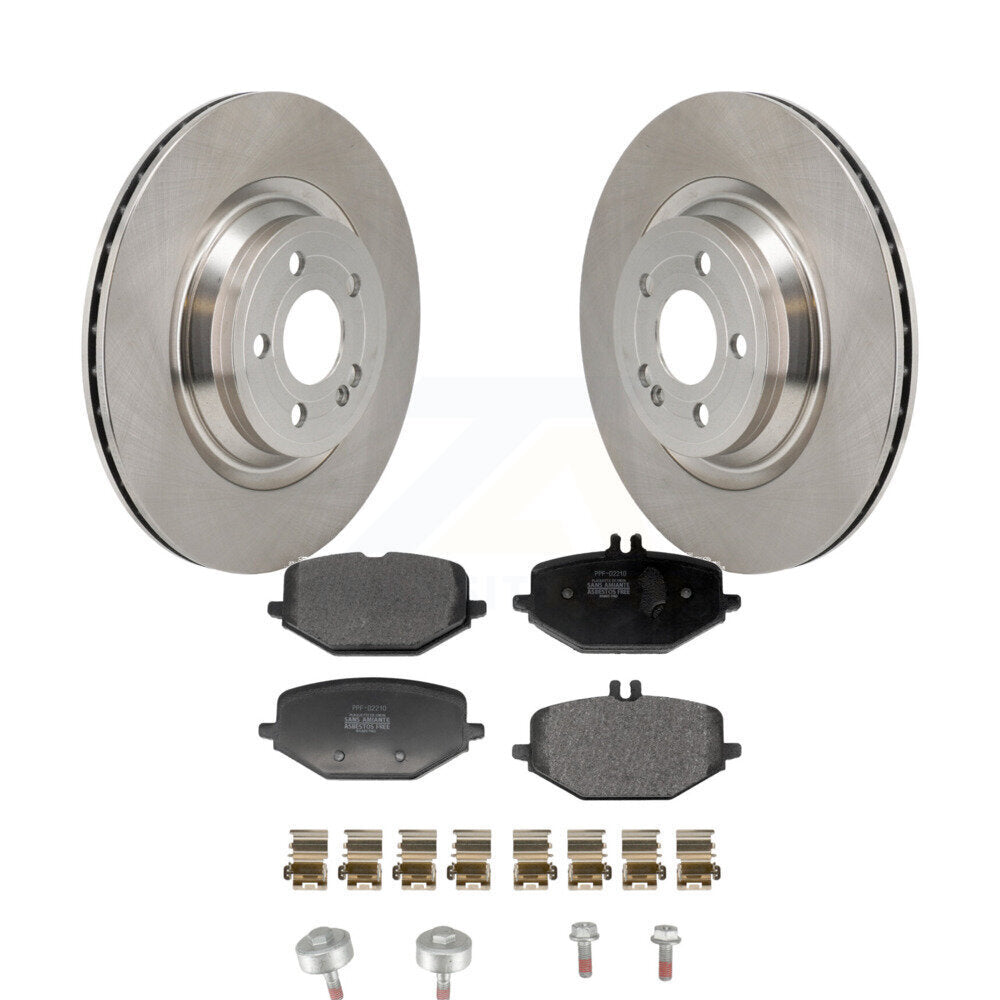 Rotors de frein arrière et Kit de plaquettes semi-métalliques pour Mercedes-Benz GLE450 GLE350 GLS45