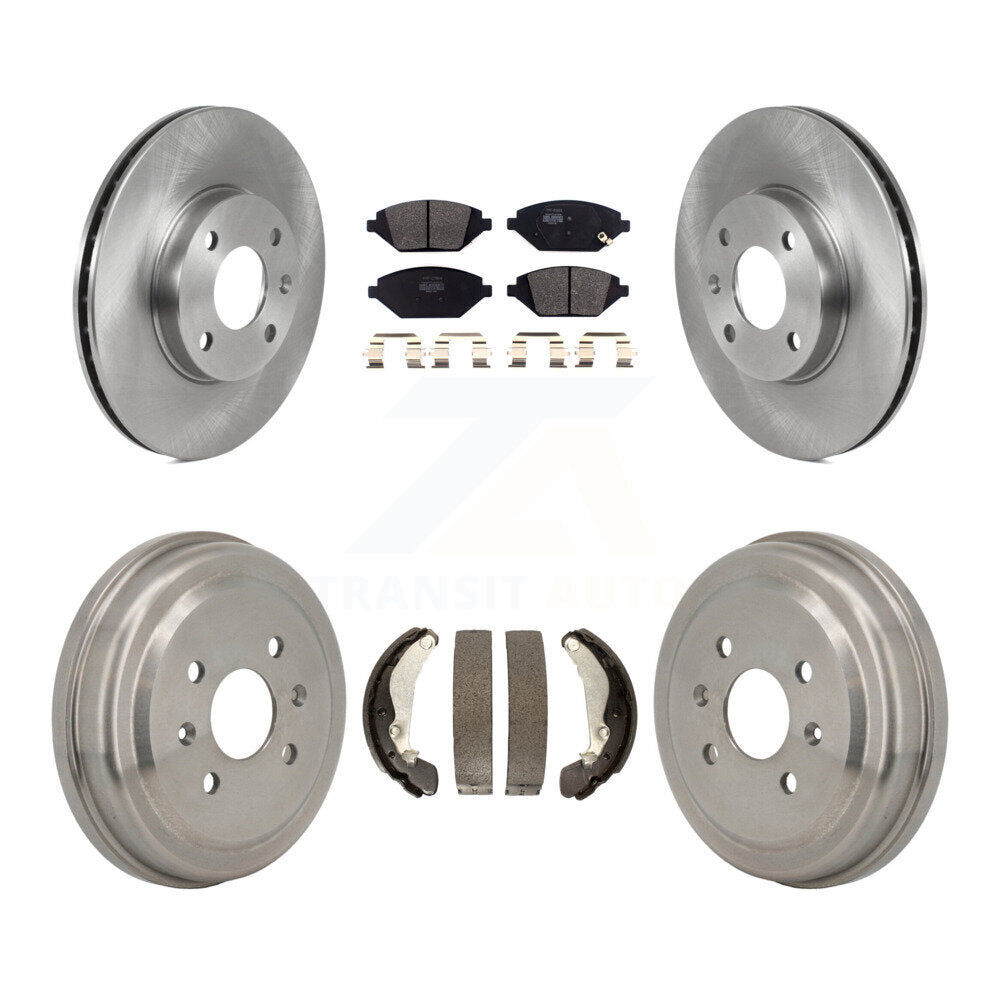 Rotors de frein avant et arrière, Kit de tambour à plaquettes semi-métalliques pour Chevrolet Spar 2016 – 2021