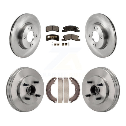 Rotors de frein à disque avant et arrière, Kit de tambour à plaquettes semi-métalliques pour Mitsubishi Mirage G