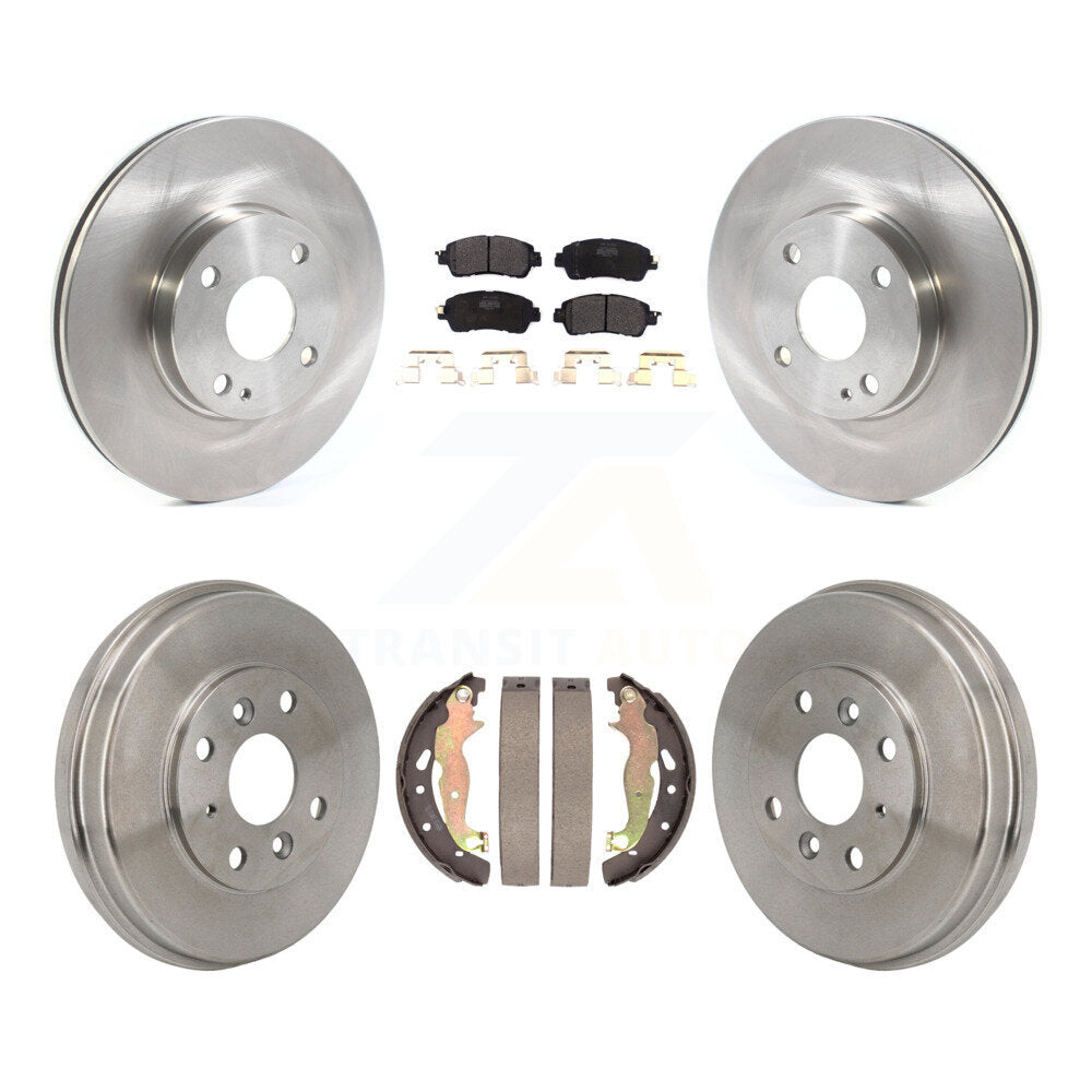 Kit de tambour à plaquettes semi-métalliques, Rotor de frein à disque avant et arrière, pour Toyota Yaris iA Scio