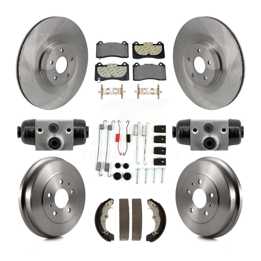 Kit de tambour à plaquettes semi-métalliques pour Rotor de frein avant et arrière (9 pièces) pour Ford Focus FMSI = 100