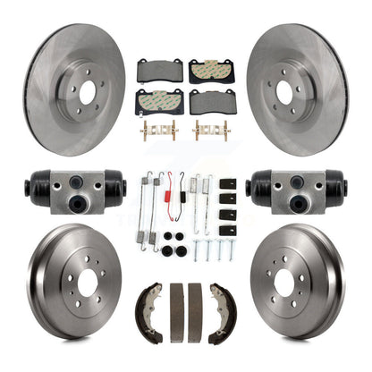Kit de tambour à plaquettes semi-métalliques pour Rotor de frein avant et arrière (9 pièces) pour Ford Focus FMSI = 100