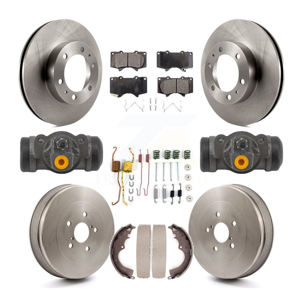 Kit de tambour à plaquettes semi-métalliques pour Rotor de frein avant et arrière (9 pièces) pour Toyota Tacoma RW 15
