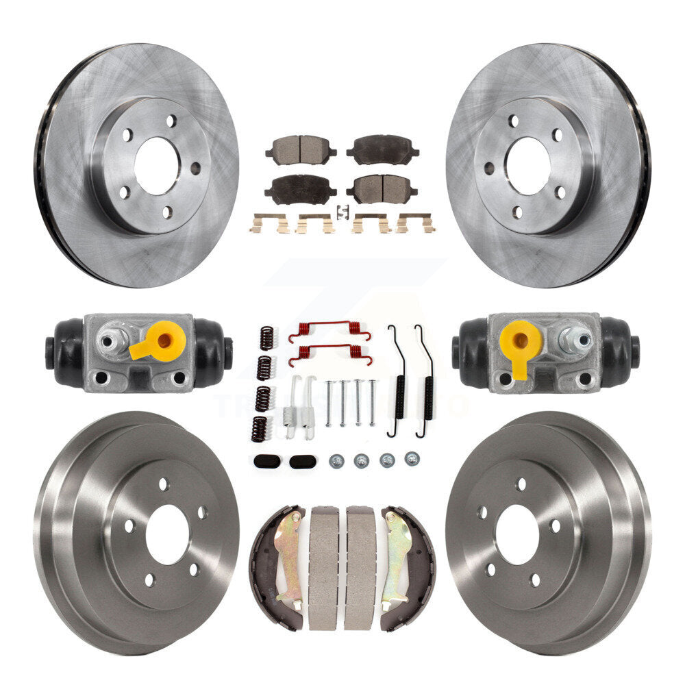 Kit de tambours à plaquettes semi-métalliques pour rotors de frein avant et arrière (9 pièces) pour Chevrolet Cobalt G