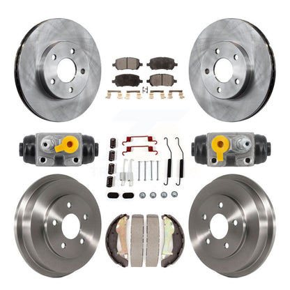 Kit de tambours à plaquettes semi-métalliques pour rotors de frein avant et arrière (9 pièces) pour Chevrolet Cobalt G