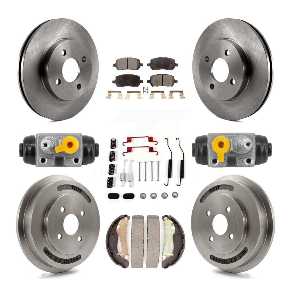 Kit de tambours à plaquettes semi-métalliques pour rotors de frein avant et arrière (9 pièces) pour Chevrolet Cobalt G