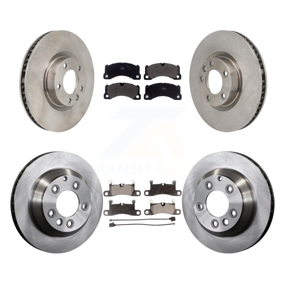 Kit de rotors de frein à disque avant et arrière et plaquettes semi-métalliques (6 pièces) pour Volkswagen Touare