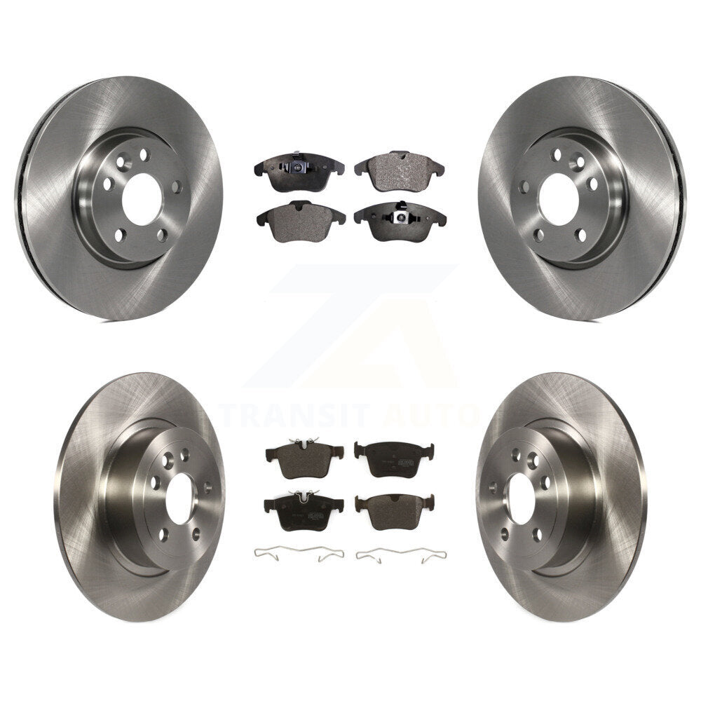 Rotors de frein à disque avant et arrière et Kit de plaquettes semi-métalliques pour Land Rover Range Evoqu
