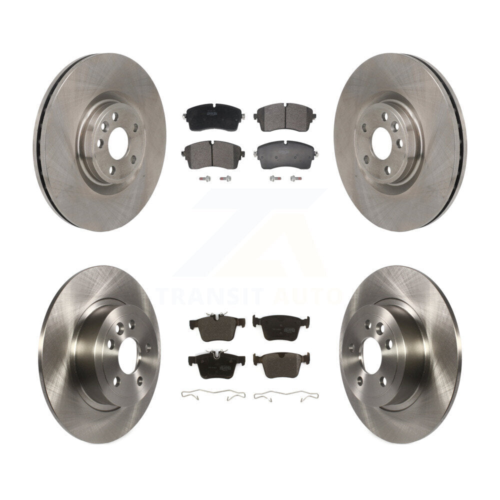 Rotors de frein à disque avant et arrière et Kit de plaquettes semi-métalliques pour Land Rover Range Evoqu