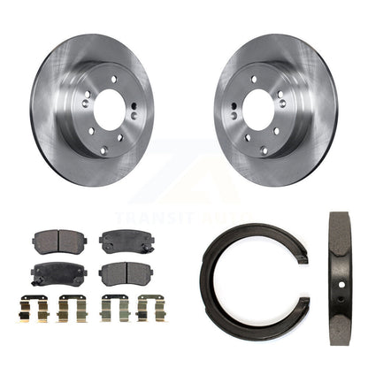 Kit de chaussures de stationnement à plaquettes semi-métalliques, Rotors à disque arrière, pour Hyundai Tucson Sonata