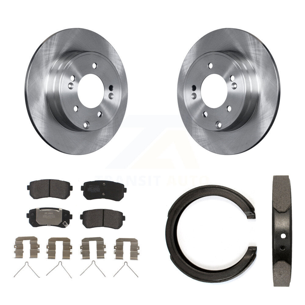Kit de plaquettes semi-métalliques et de freins de stationnement pour rotors de disque arrière, pour Kia Optima