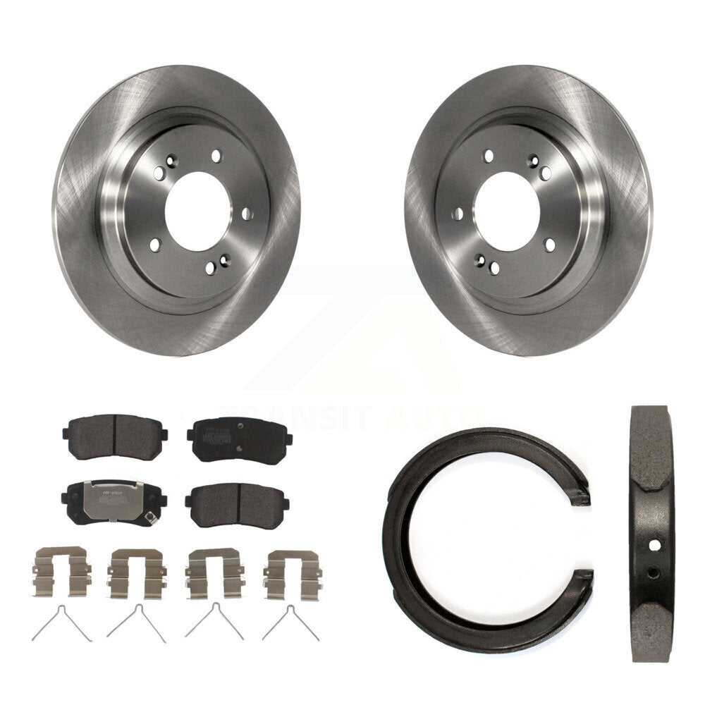Kit de plaquettes semi-métalliques et de freins de stationnement pour rotors de disque arrière, pour Kia Optima