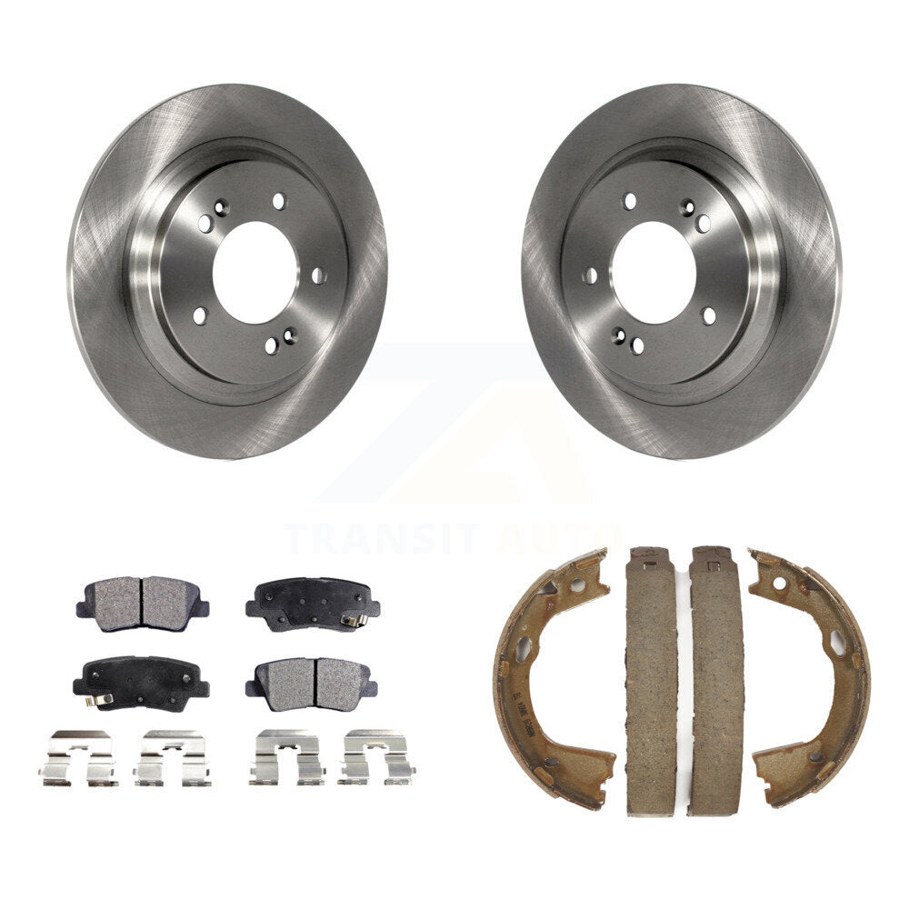 Kit de plaquettes semi-métalliques et de freins de stationnement pour rotors de disque arrière, pour Kia Optima