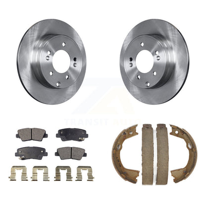 Kit de plaquettes semi-métalliques et de chaussures de stationnement, Rotors à disque arrière, pour Hyundai Sonata Ki