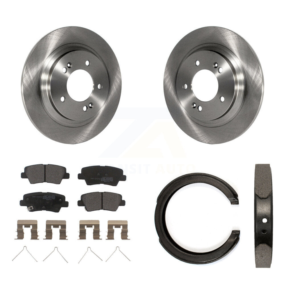 Kit de plaquettes semi-métalliques et de freins de stationnement pour rotors de disque arrière, pour Kia Optima
