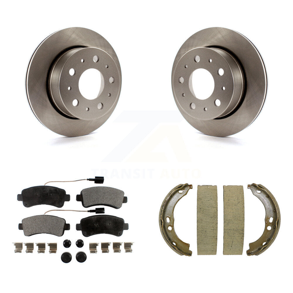 Kit de plaquettes semi-métalliques et de chaussures de stationnement pour disques arrière, Rotors, pour Ram ProMaster 250
