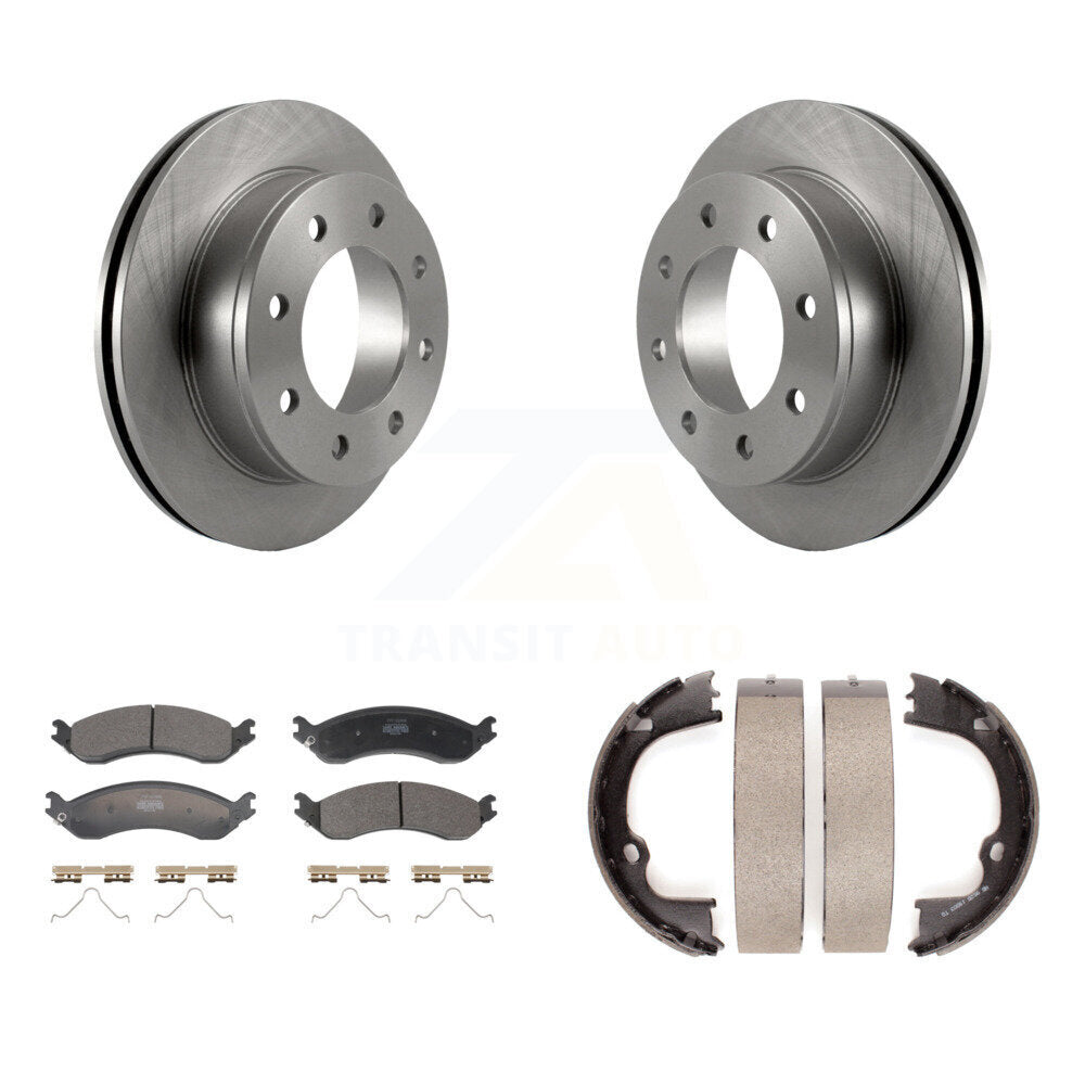 Kit de plaquettes semi-métalliques et de chaussures de stationnement, Rotors à disque arrière, pour GMC Chevrolet Savan