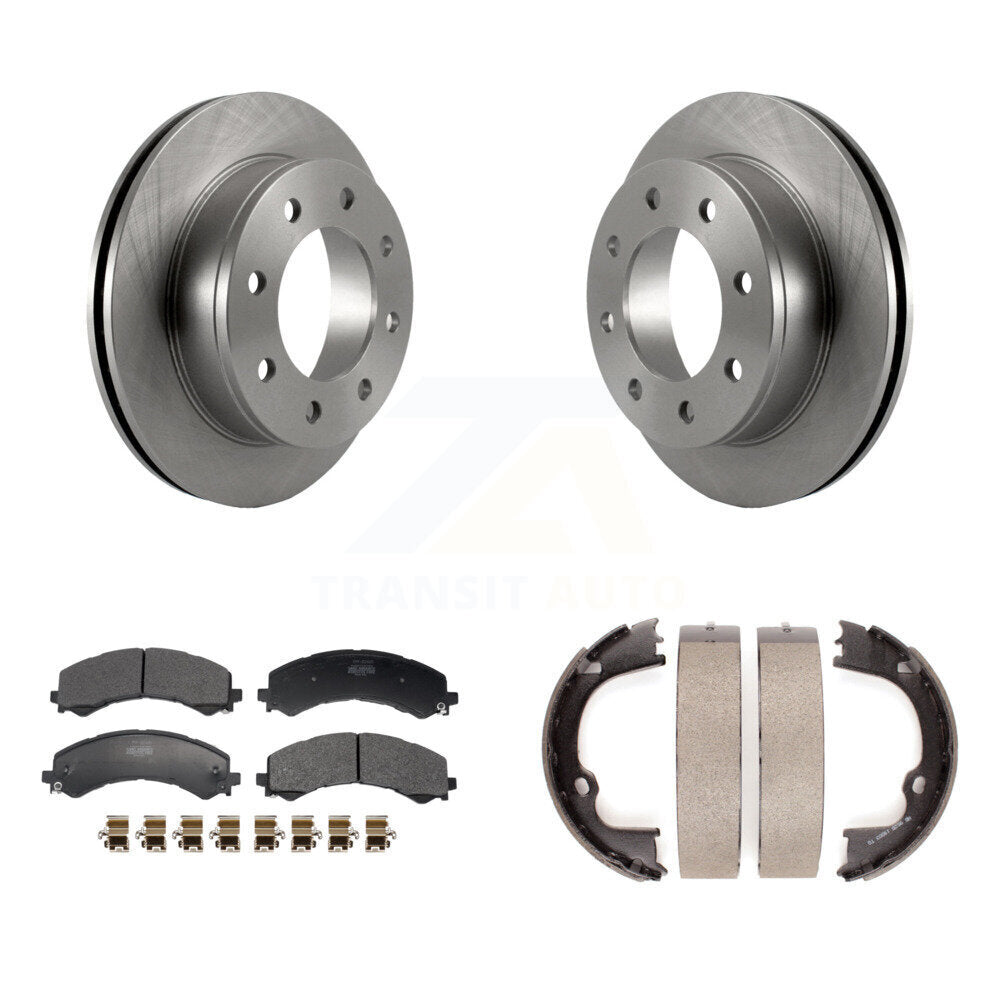 Kit de patins de frein de stationnement, Rotors à disque arrière, plaquettes semi-métalliques, pour GMC Savana 2500