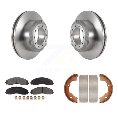 Kit de chaussures de stationnement avec plaquettes semi-métalliques, Rotors à disque arrière, pour Ford F-450 Super Duty