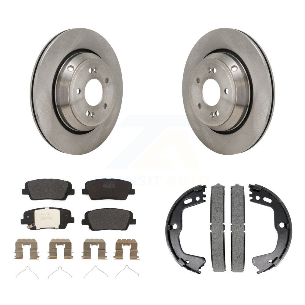 Kit de chaussures de stationnement à plaquettes semi-métalliques, Rotors à disque arrière, pour Genesis G80 3.3 18-20